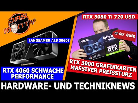 Nvidia RTX 3000 massiver Preisrutsch | RTX 4060 schwache Performance | Siedler mit IngameShop | News