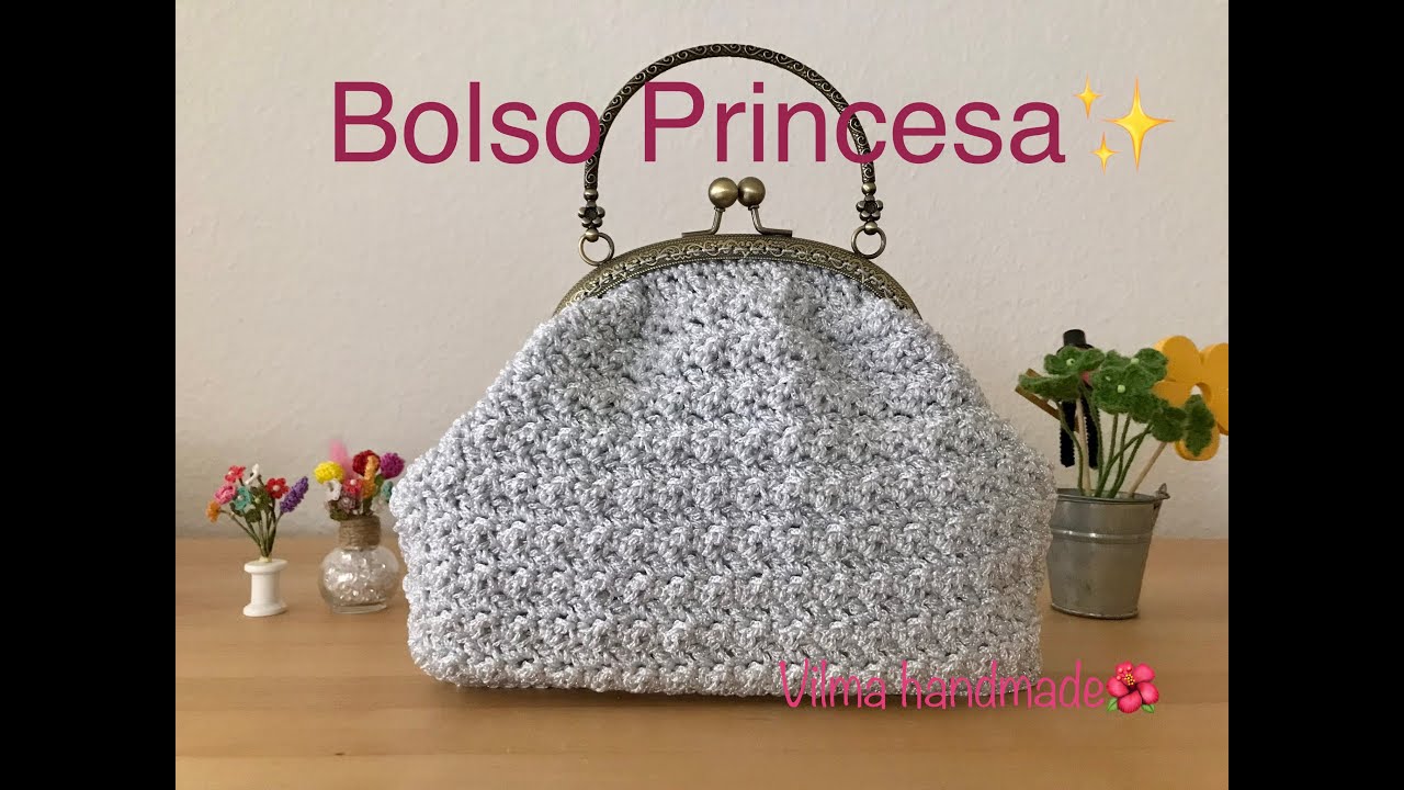 Elegante a crochet (con metal) crochet bag - YouTube