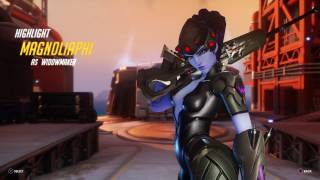Overwatch : Widowmaker Highlight #12 Escaping the incoming threats