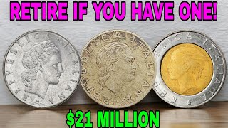 Top 5 Most Valuable Italian Lire Coins Worth Millions – Old Money That Could Make You a Millionaire! Top 5 Most Valuable Italian Lire Coins Worth Millions – Old Money That Could Make You a Millionaire!