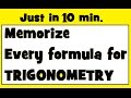 How to LEARN Trigonometry Formulas :Tricks & Shortcuts ( in Hindi & English )