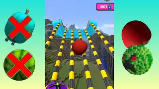Going Balls: Speedrun Walkthrough Gameplay|vip bag,Watermelon,Tomato, Minecraft Which balls is best❓