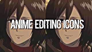 Anime Editing Icons|| Pt.2 (Females) screenshot 2