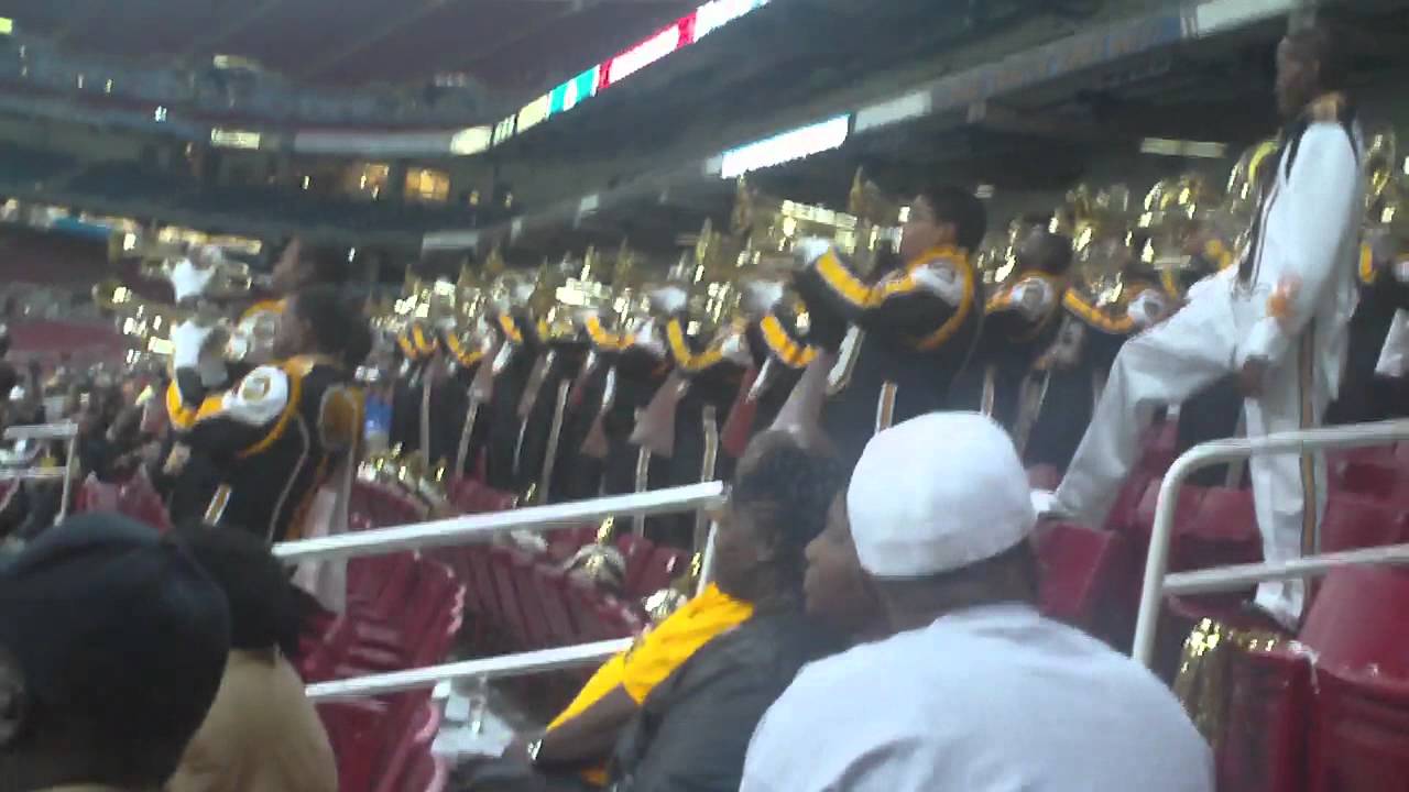 UAPB "TOWER OF POWER" FANFARE " Drumline view GATEWAY CLASSIC 2011