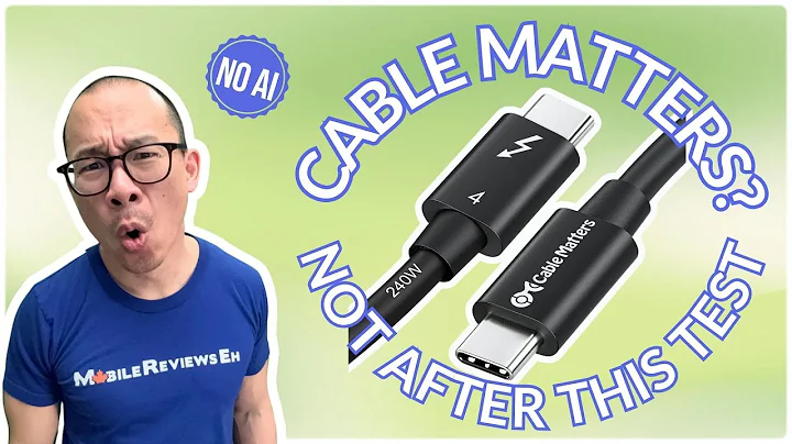 Fails After How Many Bends? - Cable Matters USB-C/USB4 80Gpbs Cable Review