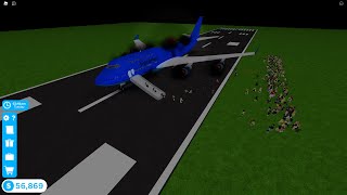 Roblox Cabin Crew Simulator - Crash Landing on Boeing 747 Robloxia to New York City