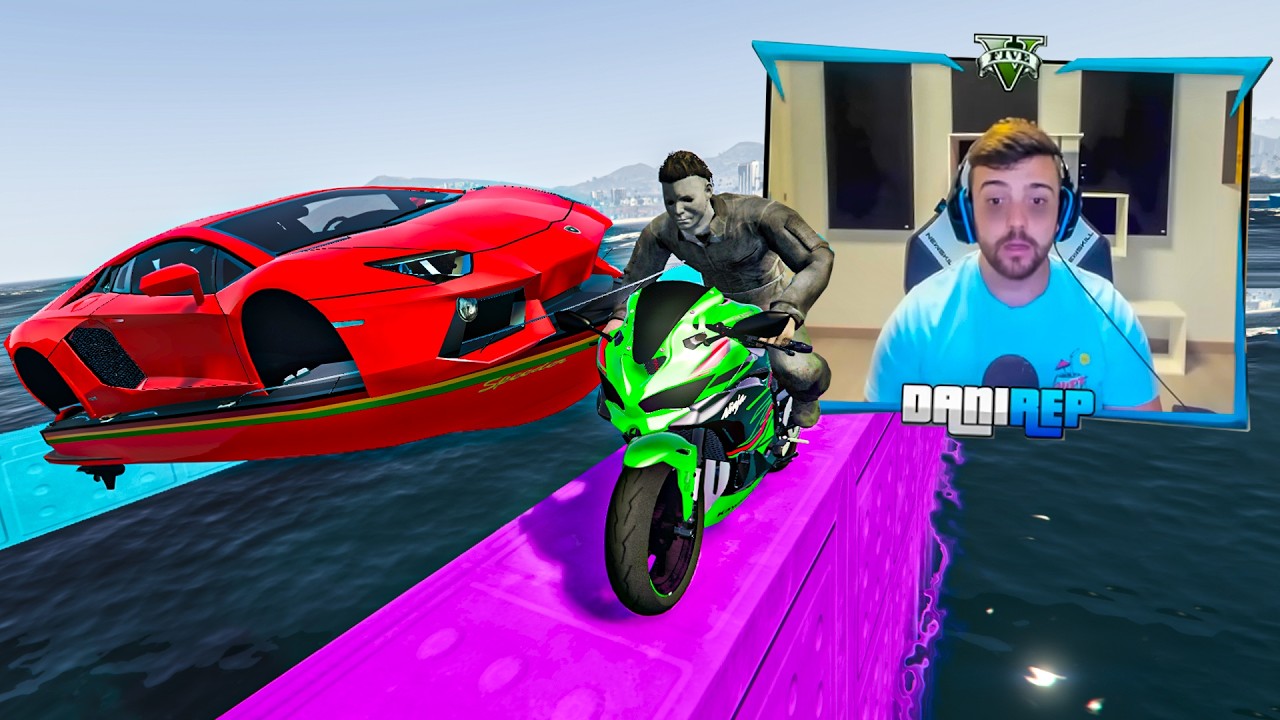 CORRE O TE ATROPELLO EN MOTO PERO ESTOY MAREADO - GTA 5 ONLINE