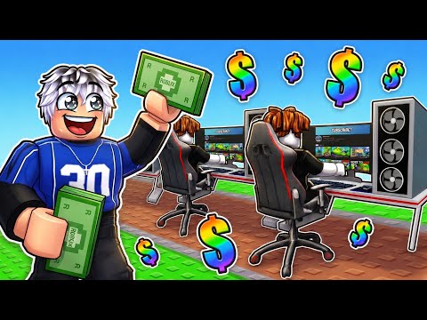 I MADE MILLIONS in MY GAMING CAFE on Roblox!
