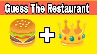 Can you Guess The fast food restaurants form Emojis | Emoji Challenge | Emoji screenshot 3