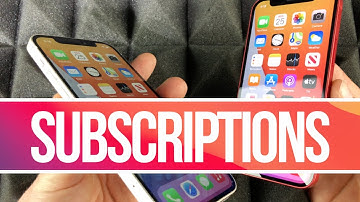 Where do I find Subscriptions on iPhone?