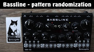 Erica Synths Bassline DB-01: Pattern randomization - how it works