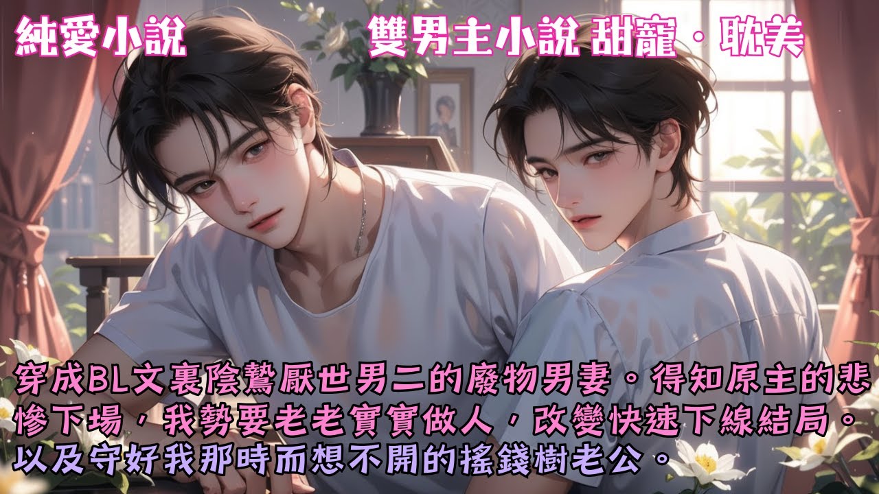 【耽美甜寵】穿成BL文裏陰鷙厭世男二的廢物男妻。得知原主的悲慘下場，我勢要老老實實做人，以及守好我那時而想不開的搖錢樹老公。#【穿成陰鷙男二的廢物男妻】 #小說 #故事 #爽文 #完結 #BL
