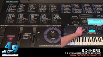 Casio CTK-611 Keyboard - 100 Rhythm Styles Part 2/2