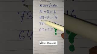 Brain treasure 👍🤔 #maths #brainmasti #magicshow #mathstricks #braintestsolution