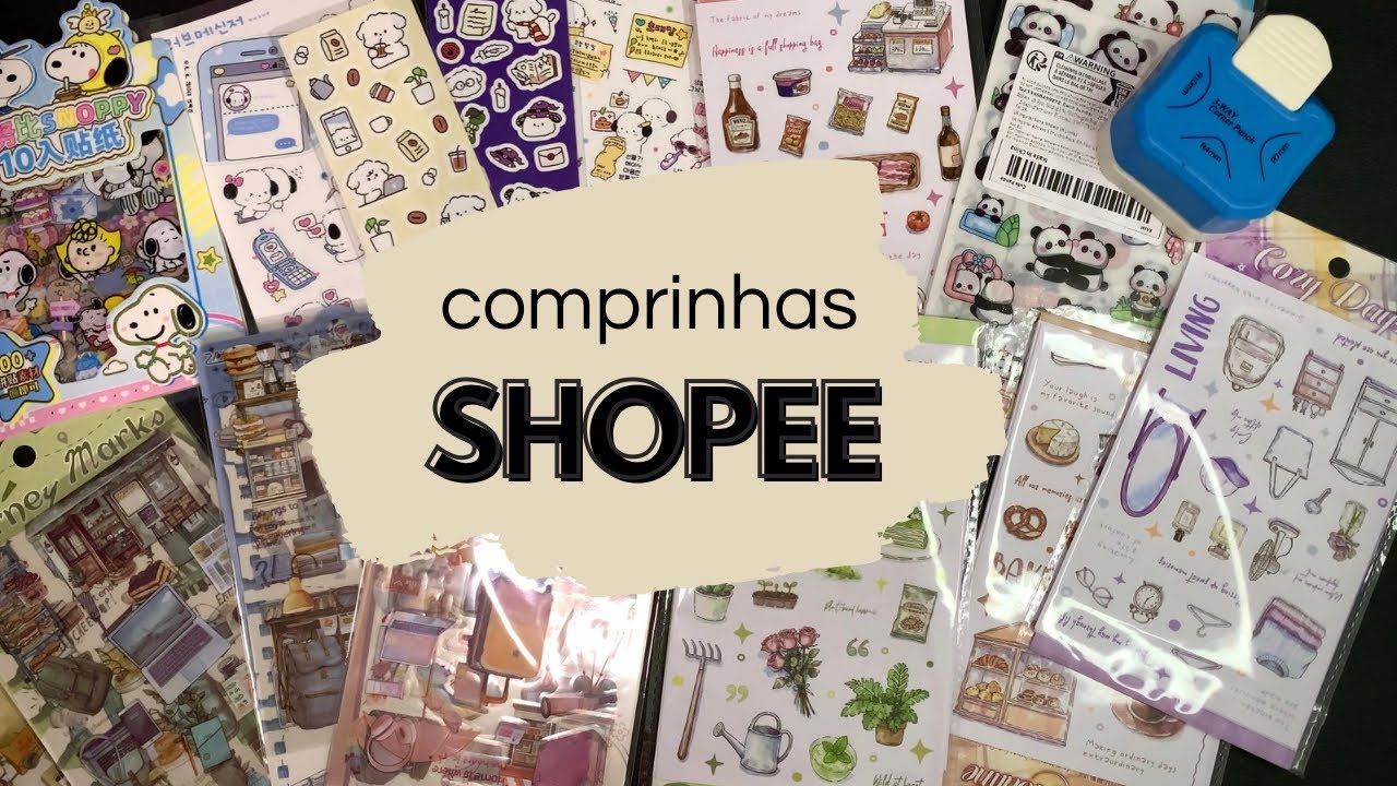 Comprinhas Shopee , adesivos fofos , papelaria criativa 