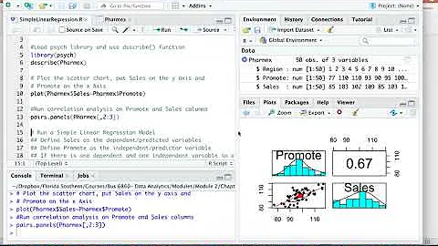 Simple Linear Regression in R Part 1