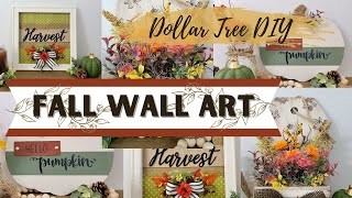 Three Signs to Hang Up for Fall | DIY Fall Wall Art | Dollar Tree DIY | Easy Decorations for Fall
