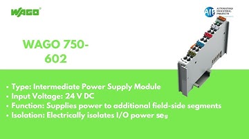WAGO 750‑601 & 750‑602 Power Supplies + 750‑455 4‑Channel Analog Input | I/O‑SYSTEM 750