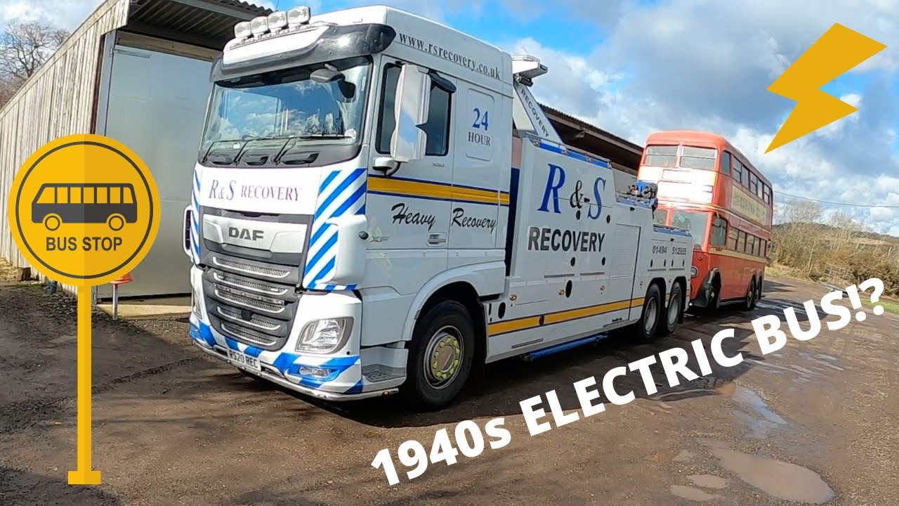 RECOVERY OF 1940s LONDON TRANSPORT ELECTRIC TROLLEYBUS!