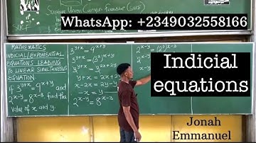 INDICIAL EQUATION leading to Simultaneous equation | Indices equations #excellenceacademy