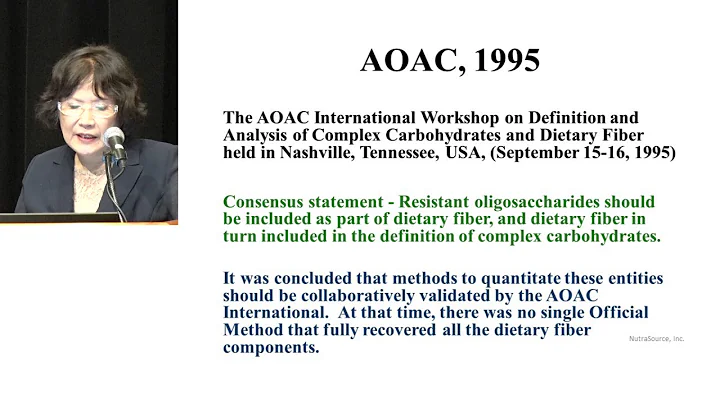 ILSI NA: History of Dietary Fiber Definition (Susa...