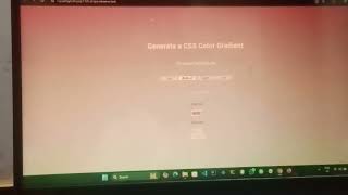 React Js Color Gradient Generator styled using styled components library
