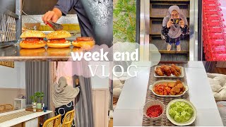 #weekendvlog WEEKEND YANG SIBUK/RUTINITAS HARIAN IRT/AYAM,UDANG,TEMPE GEPREK/BIHUN GORENG/MOVIE DATE