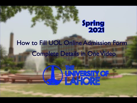 University Of Lahore - Admissions Open - Spring 2022 Last date to apply is  07th January, 2022. No Form/Voucher number is required for online  application. Link: admissions.uol.edu.pk