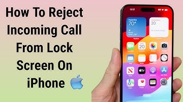 How to reject incoming call on lock screen in iPhone