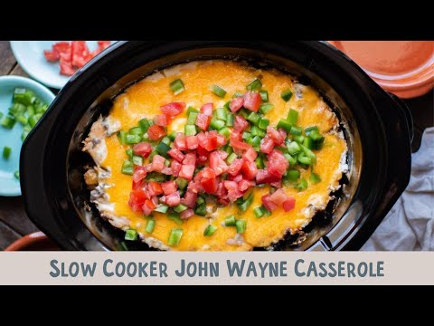 Slow Cooker John Wayne Casserole (with tater tots)