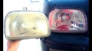 Kancil/Mira Headlight Restoration
