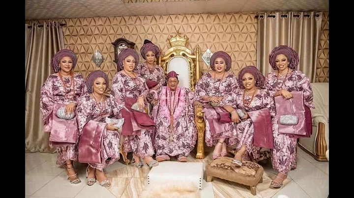 81 Year Old Alaafin Of Oyo Shows Off Some Of His Young Beautiful Wives