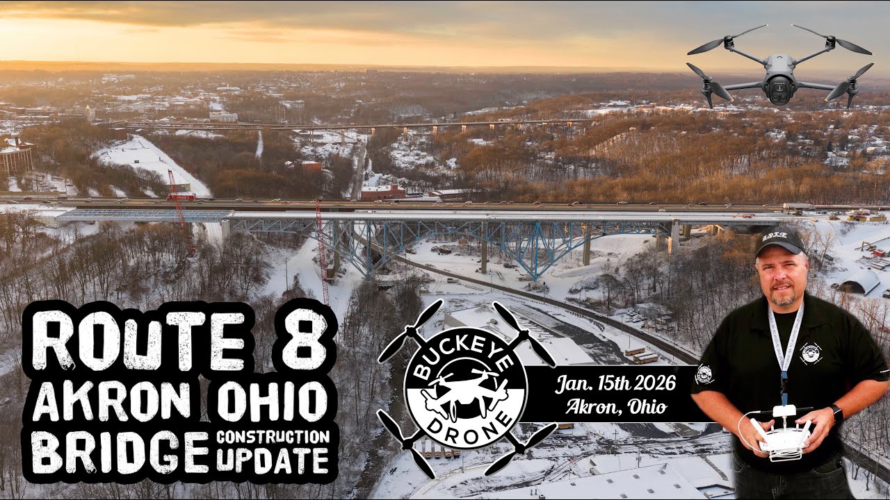 Akron Route 8 Bridge Construction Update | January 15th 2026 | Akron, Ohio