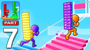 Bridge Race - Gameplay Walkthrough Part 8 - Collect Blocks, Build Bridges (Android, iOS)