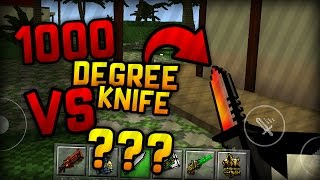 EXPERIMENT Glowing 1000 degree KNIFE VS KIDS in Pixel Gun 3D! screenshot 5