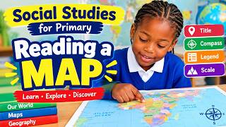 READING A MAP Made Easy! 🗺️ | Social Studies for Primary School | Map Reading Lesson