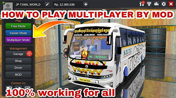 MOD MULTIPLAYER PLAYING IN BUS SIMULATOR INDONESIA