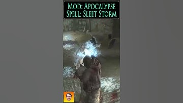 Checkout the SLEET STORM spell from the Skyrim Spell Mod APOCALYPSE! #shorts