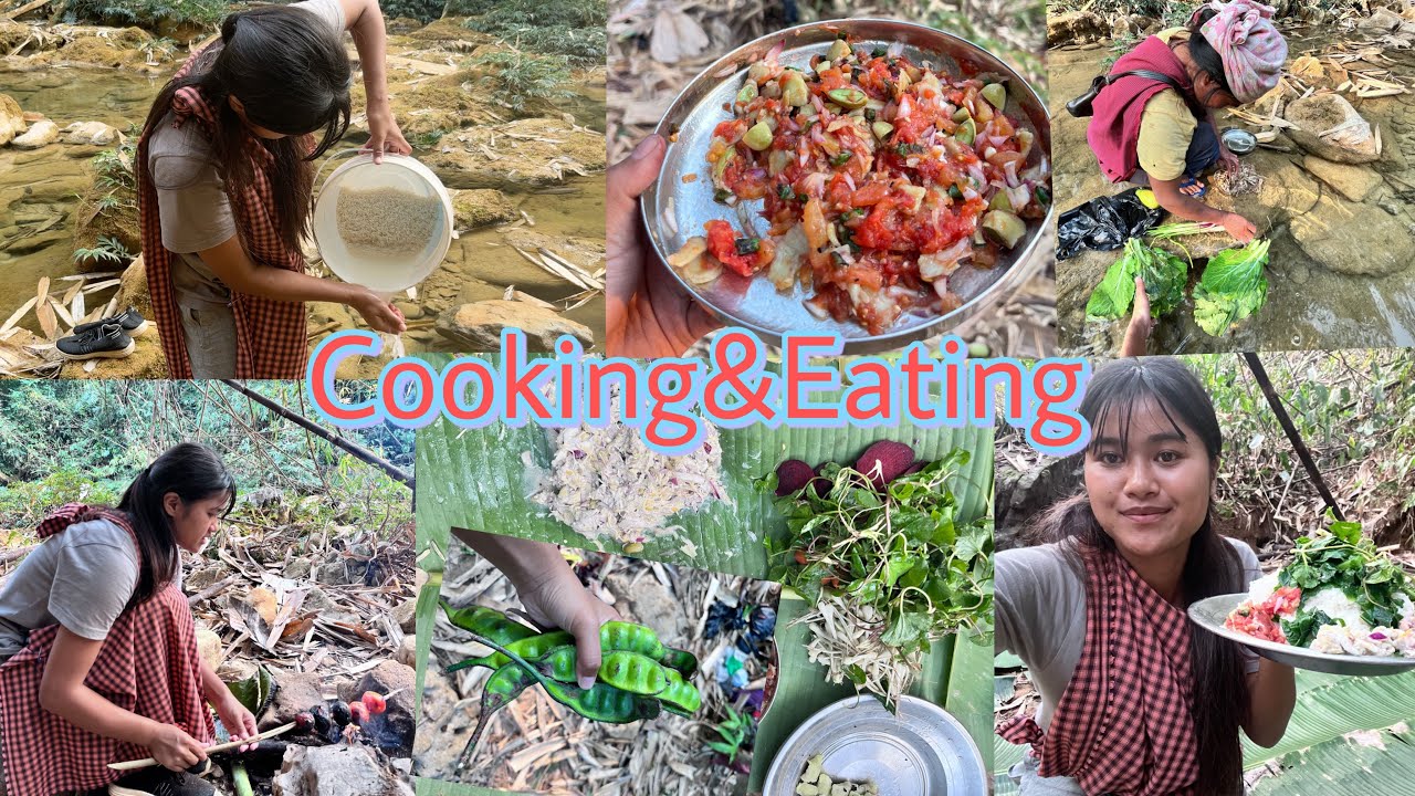 COOKING & EATING | khleh chutney wei pading 😁 Bamja lum 