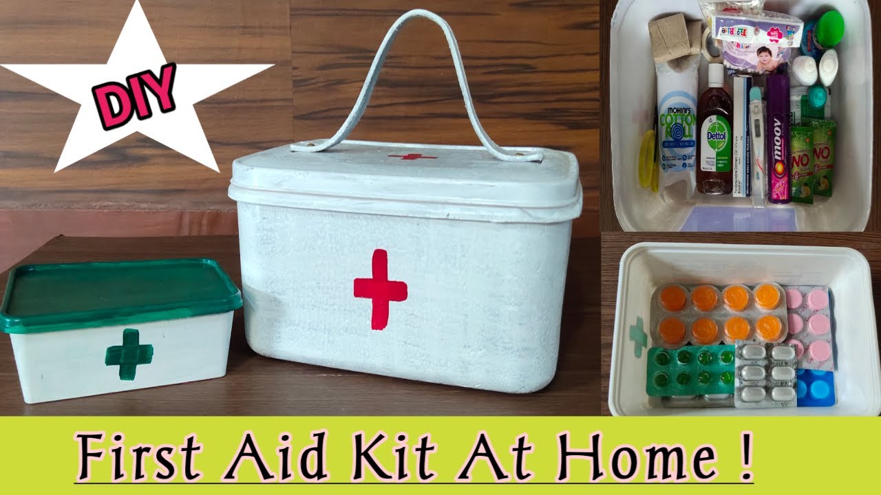 DIY How to Make First Aid Kit/BoX, Essential Item List of First Aid Box