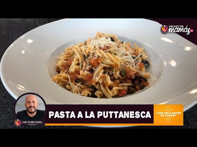 Pasta a la Puttanesca - Chef Ruben Mora