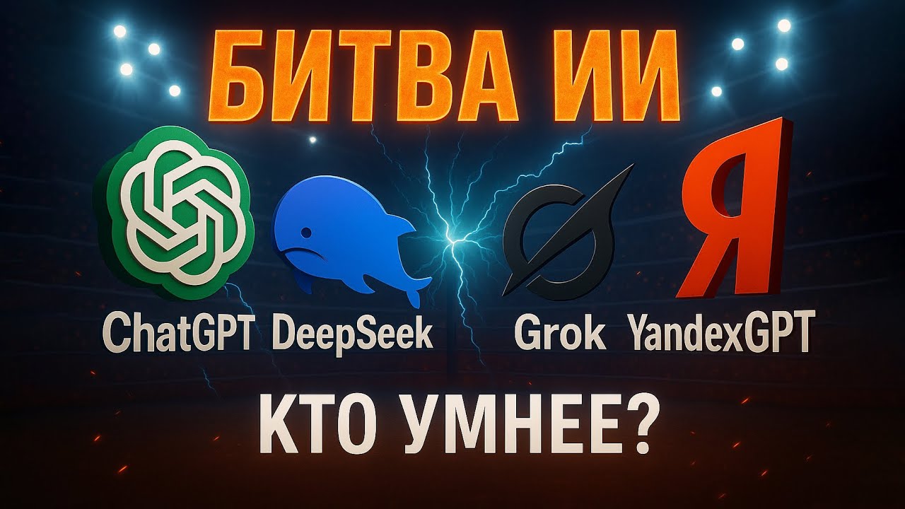 КАКАЯ НЕЙРОСЕТЬ ЛУЧШЕ В РОССИИ: ChatGPT vs DeepSeek vs Grok vs ЯндексGPT?
