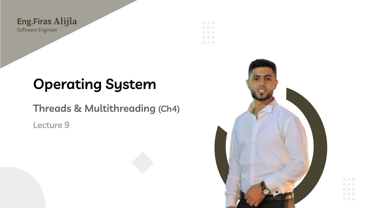 Lecture 9 – Operating Systems – Threads & Multithreading (Ch4) - YouTube