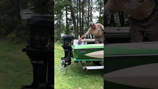 115 Merc (1987) first start of 2023, outboard an a 1972 Glastron