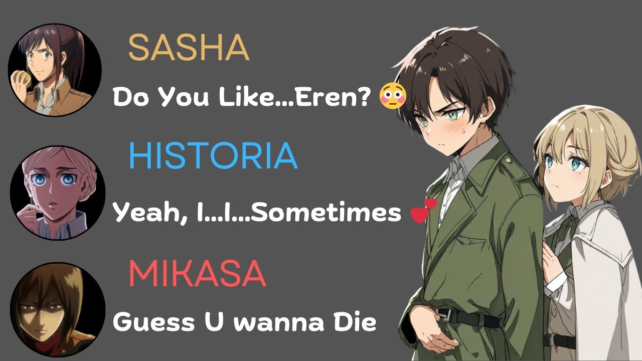 Eren and Historia Caught Red-Handed in Truth or Dare! 😳 | AOT Chat