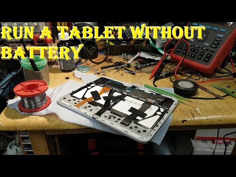 Run a tablet without the battery! Something different here this time...