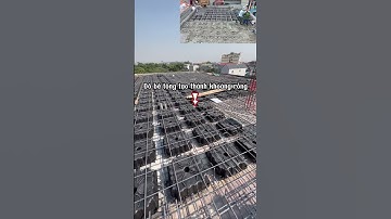 Sàn phẳng không dầm vượt nhịp 7m, không cột giữa, chịu lực như thế nào? #trend #shorts