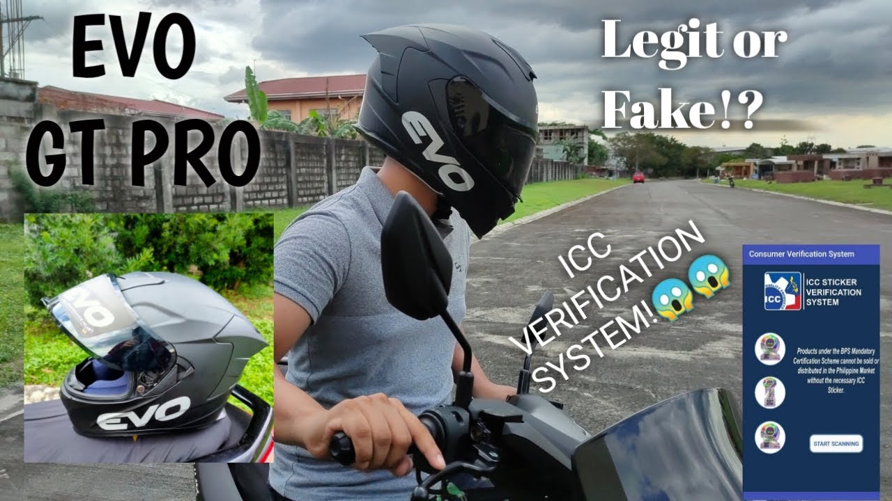 Unboxing Evo Helmet Gt Pro Paano Malaman Kung Legit Icc Verification System Rich Street Youtube