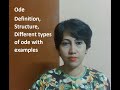 Ode  definition structure different types of ode with examples ode literaryterms ugcnet