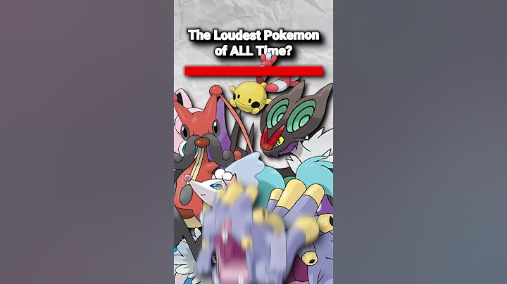 The Loudest Pokémon? 🤔